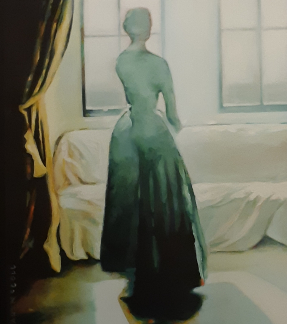 woman_in_green_oil_painting, by: Deborah McColl